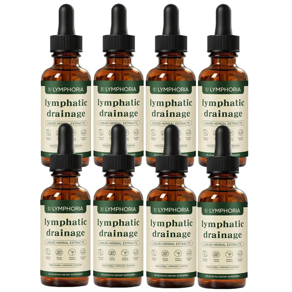 Lymphatic Drainage Liquid Drops - Immune & Lymph System Support Supplement Natural Herbal Blends Promotes Lymph Circulation & Re