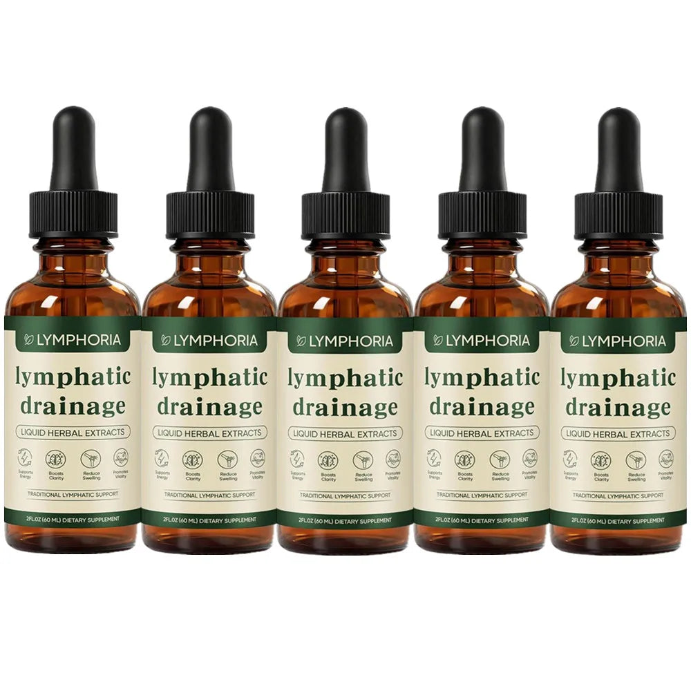 Lymphatic Drainage Liquid Drops - Immune & Lymph System Support Supplement Natural Herbal Blends Promotes Lymph Circulation & Re