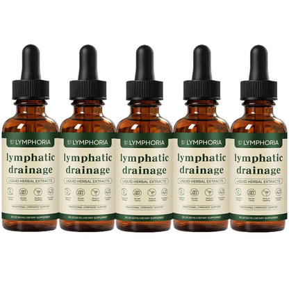 Lymphatic Drainage Liquid Drops - Immune & Lymph System Support Supplement Natural Herbal Blends Promotes Lymph Circulation & Re