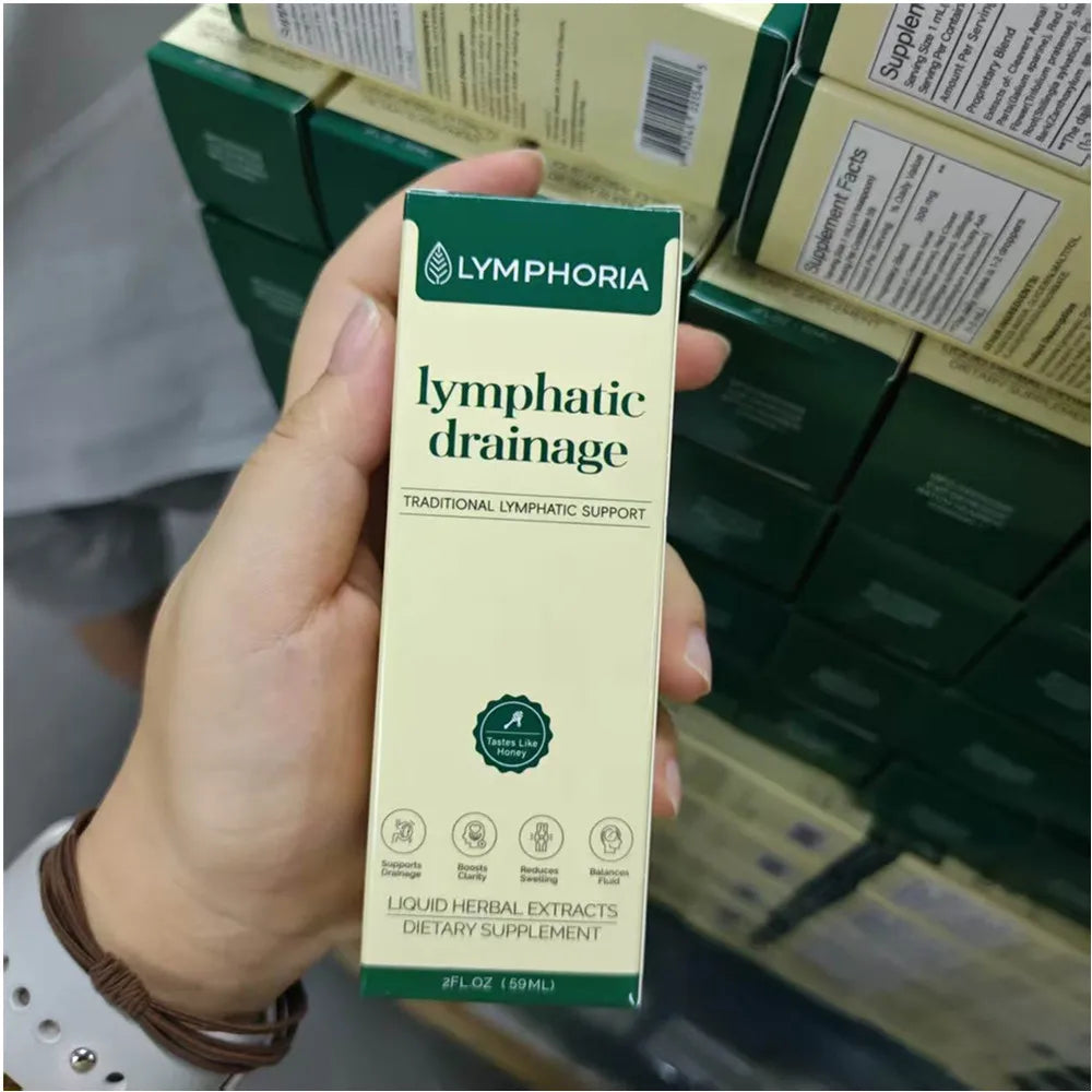 Lymphatic Drainage Liquid Drops - Immune & Lymph System Support Supplement Natural Herbal Blends Promotes Lymph Circulation & Re